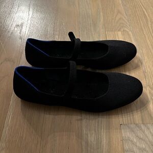 Rothy’s Square Mary Jane Flats (Black)